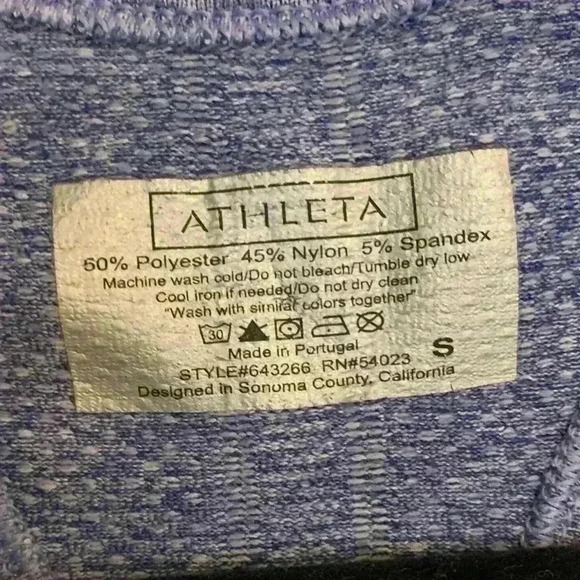 Athleta Fastest Track Racerback Tank Top, Women’s Small, Heathered Blue/Purple - Picture 4 of 7